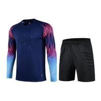 Futbolo Apranga Jaunimo Vartininko Marškinėlių Rinkinys Suaugusiųjų Vartininko Uniforma Putplasčiu Paminkštinta Vartininko Viršutinė Dalies ir Kelnaičių Rinkinys 2XS