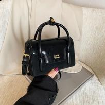 Nanfeng Chiond simple and versatile small square bag retro splicing matte handbag single shoulder crossbody juoda