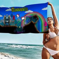 Popular Game T-Terrarias  Microfiber Blanket Quick Drying Beach Towels Oversized Printing Super Absorbent Pool Towel Blanket Cotton 30x30cm