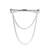 Exposure Multi-color High-grade Non-injury Clothing Tassel Men Collar Clip Neckwear Accessories Tie Clip Women Collar Bar