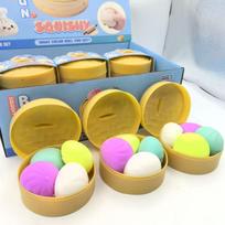 4 vnt. Koldūnų Squishy rinkinys: Maltos tekstūros lėtai atšokantis streso kamuoliukas, Estetiškas Taba spaudomas žaislas, Sensorinis biuro palengvinimo žaislas, Naujas