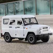 1/18 UAZ Hunter Alloy Car Model Diecasts Metal Off-road Vehicles Car Model High Simulation Sound Light Collection Kids Toys Gift balta