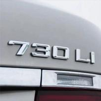 3D ABS Senos raidės ir skaičiai 730Li 740Li 745Li 750Li 760Li ABS emblema BMW 7 serijos automobilio bagažinės pavadinimo lipdukas red