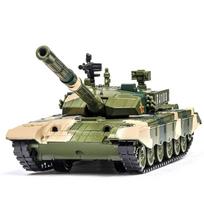 1:32 Scale ZTZ-99 Alloy Diecast Model Tanks Sound Light Pull Back Rubber Track High Simulation Military Vehicles for Boys Gifts žalia