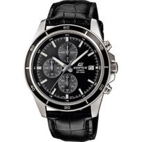 Watch - CASIO - EDIFICE - Genuine leather - Black - Waterproof 10 ATM