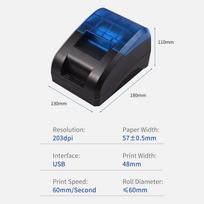 58mm Thermal Receipt Printer Desktop USB&  Wireless Connection Printer Barcode   Printing with 1 Roll Paper Inside Compatible with