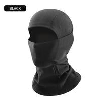 Men's Windproof Velvety Balaclava: Winter Skiing and Cycling Helmet Liner One Size juoda