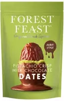 Forest Feast pistachio crisp milk chocolate-coated dates, 120 g
