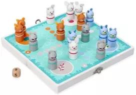 Adam Toys Lavinamoji stalo žaidimo „Chińczyk“ versija su miško gyvūnėliais, vaikams nuo 4 metų, skatina loginį mąstymą, žalsva