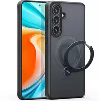 Dėklas Torras Ostand Q3 Spin, obsidian juodas – Samsung Galaxy S26