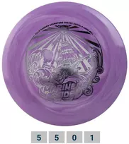 Diskgolfo diskas Midrange Driver S-LINE SWIRL MD3 Mariners Tide Baltas/Violetinė