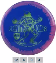 Diskgolfo diskas Distance Driver S-LINE HORIZON PD2 Gravity Bomb 2 Mėlyna/Rožinė