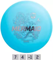 Blue Diskgolfo diskas Fairway Driver MERMAID Active neskęstantis Light Mėlyna
