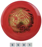 Diskgolfo diskas Midrange Driver S-LINE SWIRL MD3 Mariners Tide Geltona/Raudona