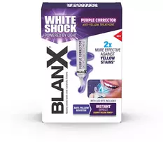 Blanx Dantų balinimo rinkinys „Baltas Shock Violetinė“ procedūra + LED 20 ml