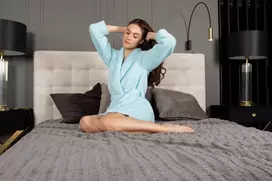 Blue Mėlyna chalatas Angie Mėlyna