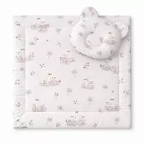 2 dalių kūdikio patalynės komplektas su teddy formos pagalve My Sweet Baby Little Swans