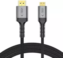 „Tech-Protect UltraBoost Mini HDMI“ į HDMI 2.1 8K 60Hz kabelis, 200 cm - Juodas
