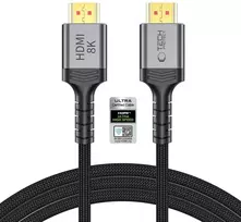 „Tech-Protect UltraBoost HDMI 2.1 4K 120HZ / 8K 60HZ“ kabelis, 200 cm - juodas