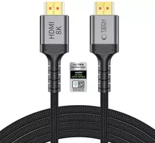 „Tech-Protect UltraBoost HDMI 2.1 4K 120HZ / 8K 60HZ“ kabelis, 300 cm - juodas