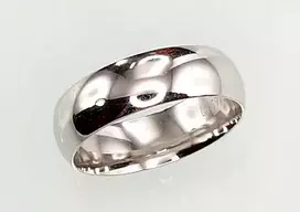 Sidabrinis vestuvinis žiedas. Praba: 925°. Metalas: Sidabras - 20 - 6 mm. - 4.6 g.