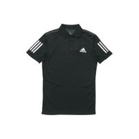 Adidas Club 3-Dryžuoti Polo Marškinėliai Vyrams Viršutiniai Drabužiai Juodi DU0848 S