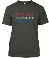 For Love Of Powerlifting Squat Deadlift Bench T-Shirt Made in USA Size S to 5XL Unisex T-Shirt XXXL