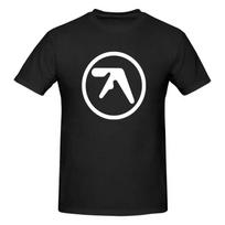 Aphex Twin Grafiniai Marškinėliai Vasariniai Trumpomis Rankovėmis Vyrams Medvilniniai Laisvalaikio Didelio Dydžio Marškinėliai 6XL Vyriški Drabužiai Streetwear S juoda