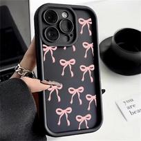 Phone Case for Motorola Moto G04 G24 G54 G05 G34 G75 G14 G15 E13 E40 E14 E22 E32 G9 G Play 2025 Cover Silicone Pink Bowknot Etui Motorola G14