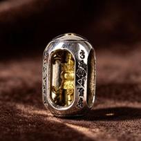Six-Character Mantra Vajra Spacer Bead Set for DIY 108 Star-Moon Bodhi Bracelet 11mm