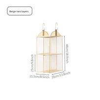 Multi Layer Fabric Wall Mount Dorm Storage Bag Hanging Organizer For Bedroom Closet Organization