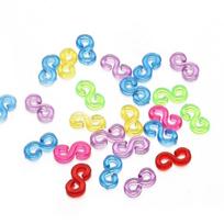 500pcs Colorful Clasp Loom Bands Braid Hook Acrylic Rubber Band Clips  Jewelry Making Connectors