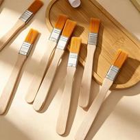 10Pcs Hair Painting Brushes Set Nylon Bristle Acrylic Oil Paint Brush Watercolor Drawing Art Supplies With Wood Handles 10pcs
