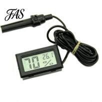 Mini Skaitmeninis LCD Ekranas Termometras Higrometras Temperatūros Drėgmės Matuoklis Zondas