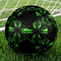 1pc Green Energy Burst Size 5 Suitable for Training & Matches, Machine-Stitched, Wear-Resistant Anti-Slip Covering, Gift for Christmas, Birthday. Q261 Size 5