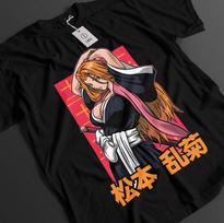 Bleach Anime Shirt Rangiku Matsumoto Tshirt Ichigo Bankai TShirt Girl Waifu Tee S