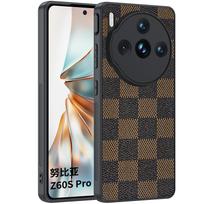 Applicable Nubia Z60SPro mobile phone case plaid lamb leather anti-drop Nubia ultra-thin leather case protective case Nubia z60spro ruda