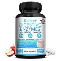 Digestive Enzymes 700mg Capsules, Premium Super Strong Formula with Prebiotics & Probiotics, Gut Health, Digestion & Nutrient Absorption Support 120PCS