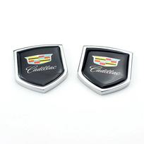 2 vnt. Lydinio Automobilio Langų Lipdukai Sparno Šoninis Emblema Cadillac Escalade CT4 BLS ATS CTS DTS XLR XTS Deville Seville XT5 CT5