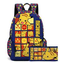 (B) Pokemon Pikachu bag Shoulder bag Student school bag Computer bag A