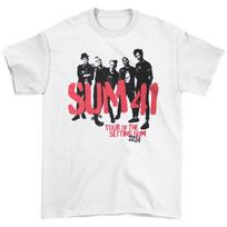 Men's Sum 41 Tour '24 Pt.2 Spray Paint T-shirt Medium White 4XL