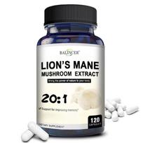 Lion's Mane Mushroom Extract 20:1 Capsules, Premium Nootropic Supplement for Memory, Focus, Clarity & Brain Wellness Support 120PCS