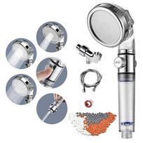 Hongdec Bathroom Accessories High Pressure Shower Filter Head Handheld Rain Showerhead Water Save Modern Design Chrome Shower (as the picture,ABS Plastic)