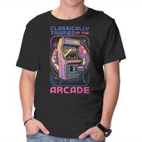 Unisex Crew Neck T-Shirt Classic Arcade Graphic Short Sleeve Casual Tee S