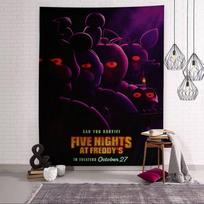 Fnaf Game Security Breach Anime Tapestry Hanging Tarot Hippie Wall Rugs Dorm Home Decor 50x70cm