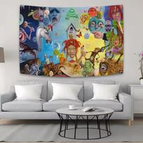 New Cool Rapper Trippie Redd Saint Michael Tapestry Wall Hanging Background Cloth Aesthetic Bedroom Party Room Decor 40X60CM