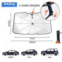 Car Sunshade Windshield Umbrella Car Front Sun Shade Parasol Foldable Protection Car Seat Heat Insulation Car Accessories