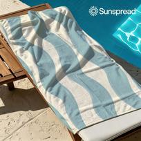 Wavy Blue Lines Quick Drying Bath Towel Microfiber beach towel light weight swimming camping yoga beach out 50x100cm