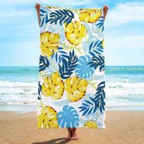 Modern Geometric Palm Microfiber Beach Towel, Aesthetic Coastal Bath Towel, Oversized Soft Picnic Blanket Wall Tapestry Gift 50x100cm