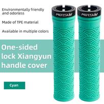 TPE Bike Handlebar Covers Single Sided Locking Cycling Handlebar Grips  Road Riding žalia